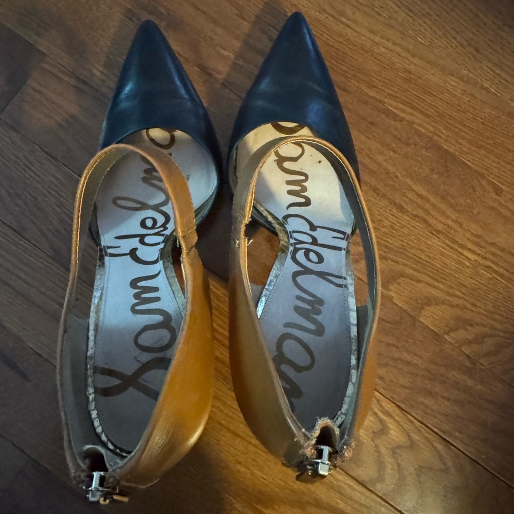 Sam Edelman Black and Brown Heels - Picture 4 of 8